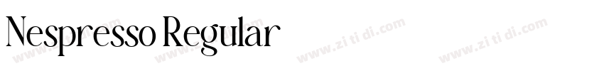 Nespresso Regular字体转换